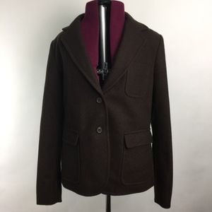 J. Crew Brown Wool Blend Blazer Sz M
